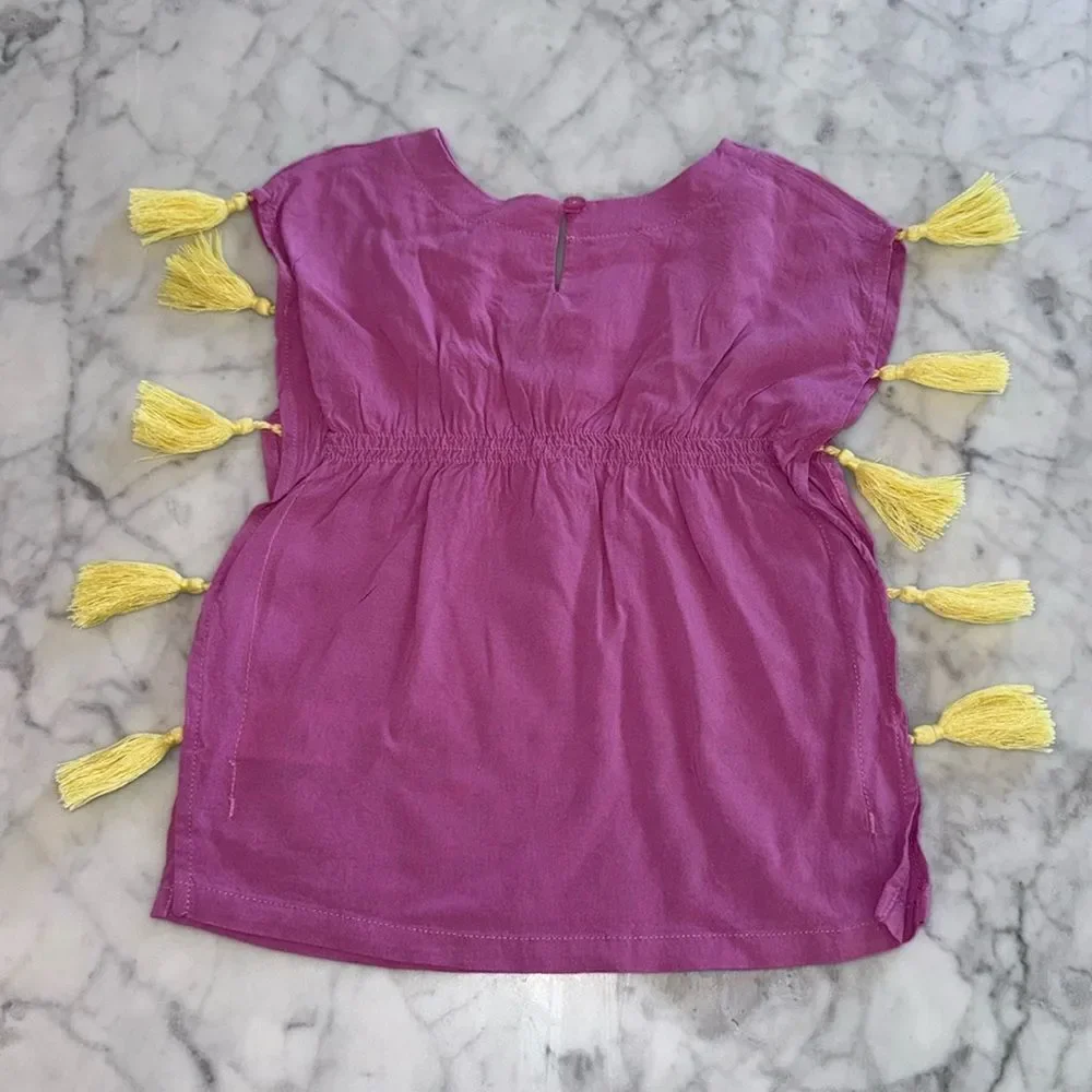 Ruffle Butts Tassel Kaftan Cover-Up 0-12m